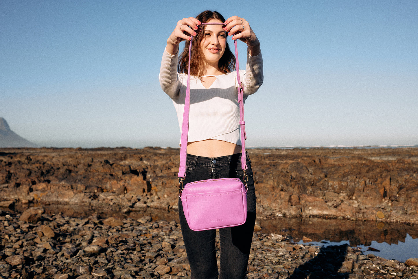 Lesedi Leather Mini Box Bag - FINAL CLEARANCE