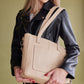 Harley leather unlined crossbody tote - CLEARANCE