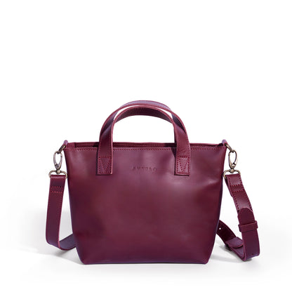 Zazi Petite leather crossbody tote