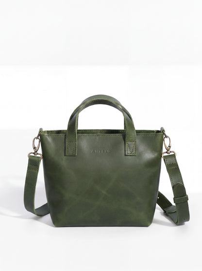 Zazi Petite leather crossbody tote