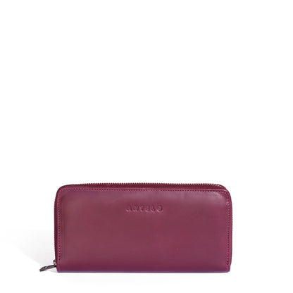 Hayley leather zip-around wallet