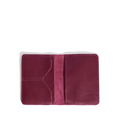 Hudson leather passport holder