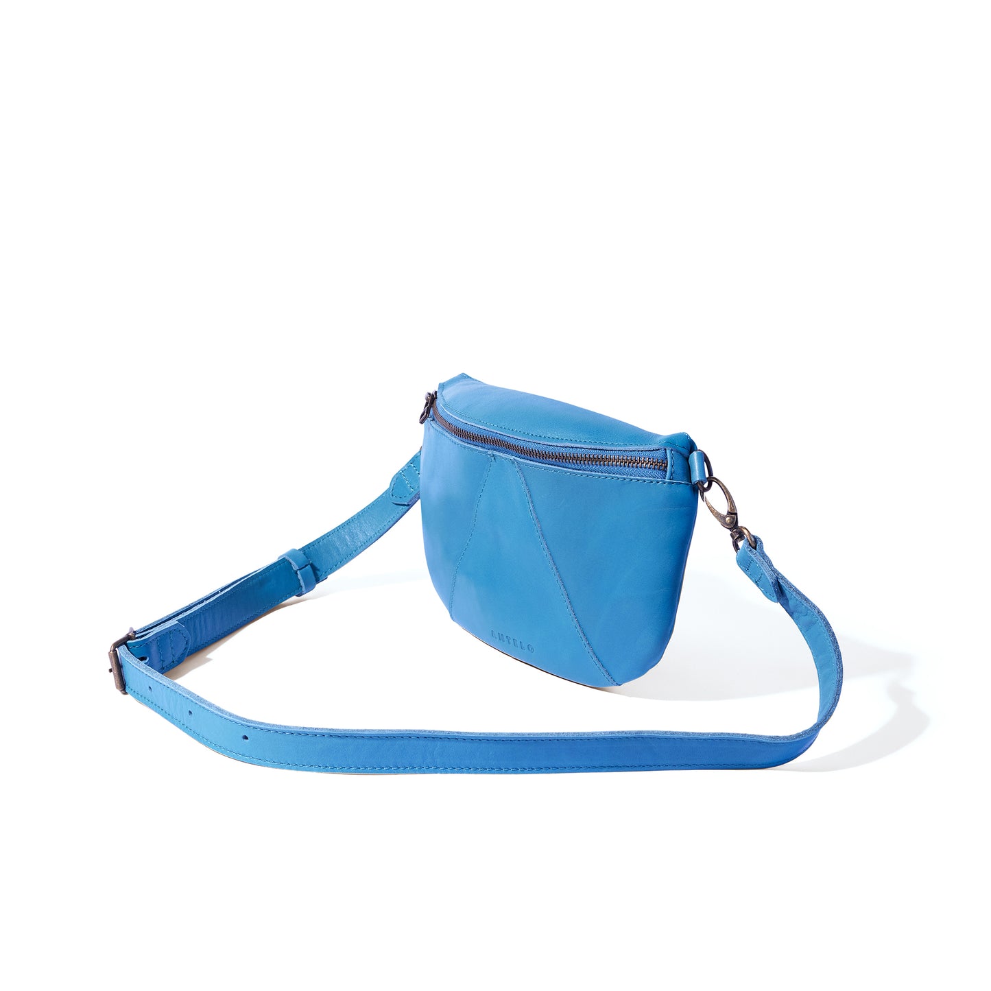 Ruby Classic leather adjustable moon-bag crossbody