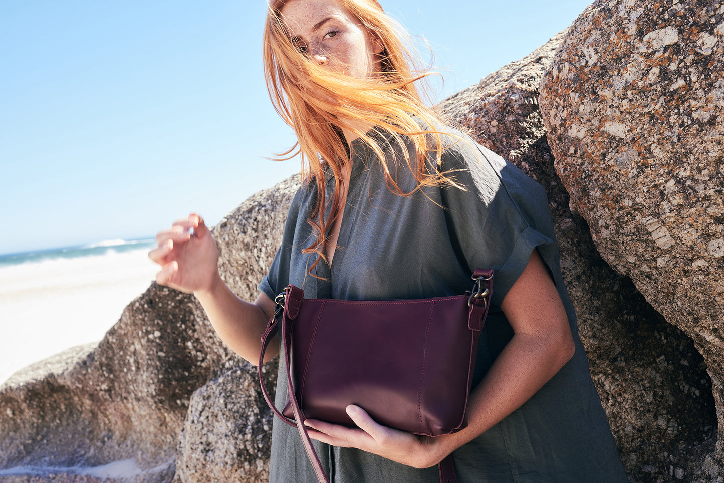 Margo Leather Crossbody + Shoulder Strap