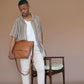 Colby 15" Minimalist Leather Laptop Sling