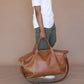 Oliver leather travel weekender