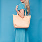 Emmy unlined Leather Tote with Zip