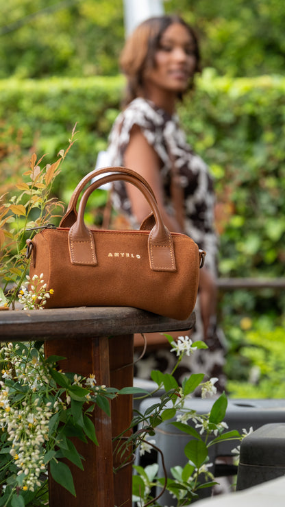 Indo leather mini barrel crossbody