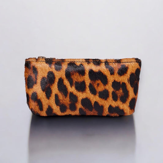 Sofia Wild Leather Zip Pouch