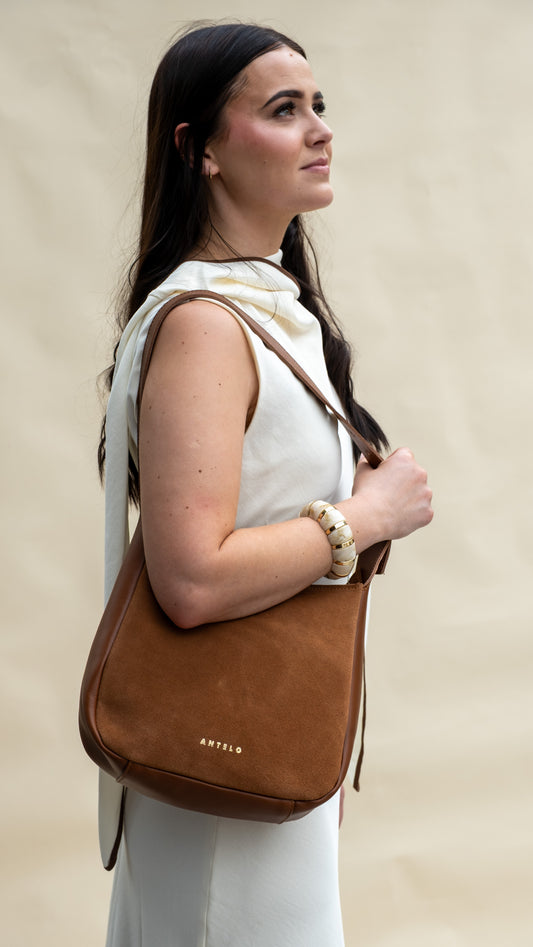 Buckley Unlined Leather Hobo Shoulder Bag