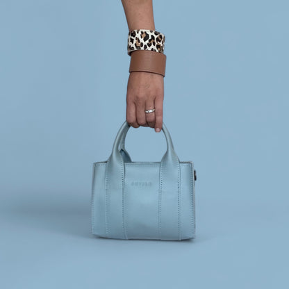 Beau Leather Two-Tone Bangle