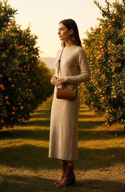 Indo leather mini barrel crossbody