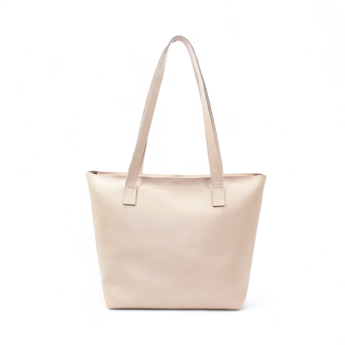 Emmy unlined Leather Tote with Zip