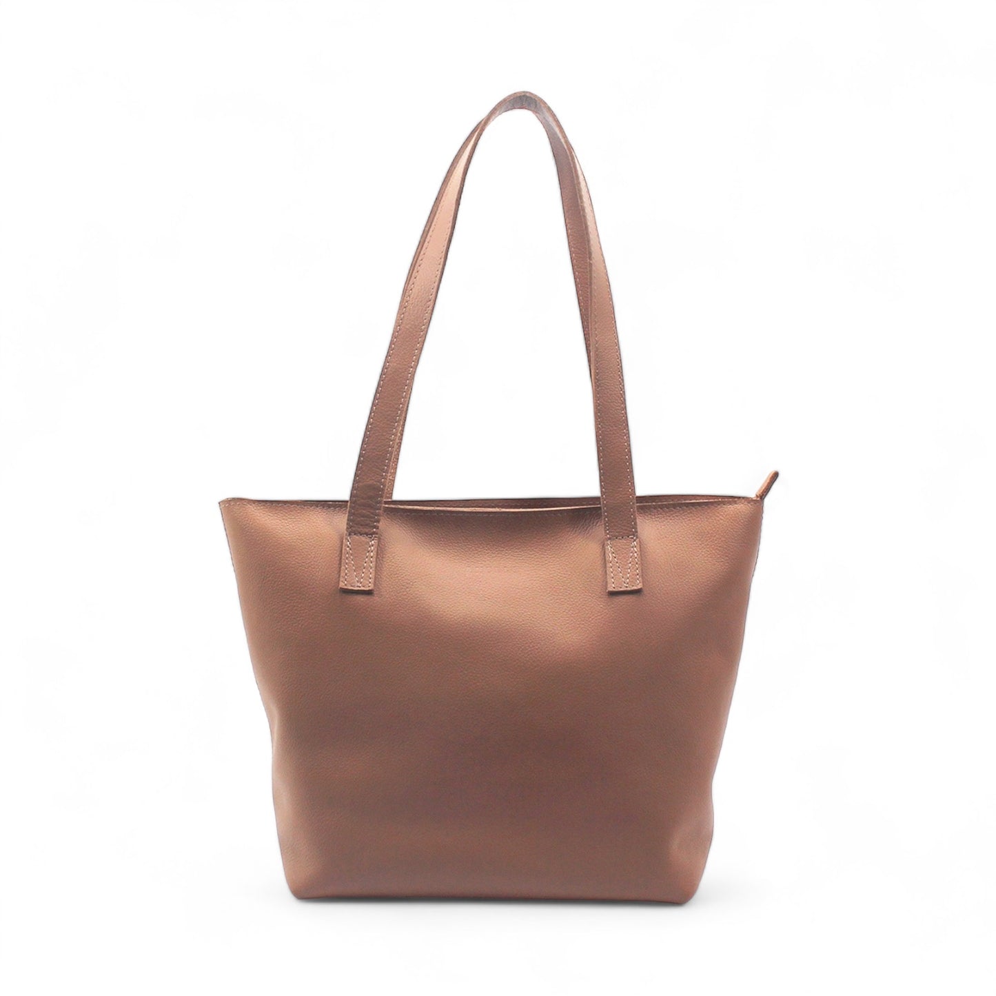 Emmy unlined Leather Tote with Zip