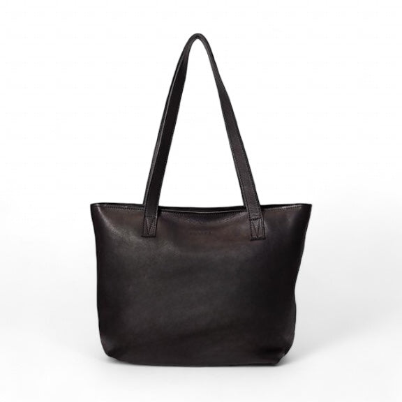 Emmy unlined Leather Tote with Zip