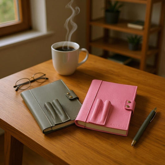 Eli A5 leather notebook cover - CLEARANCE