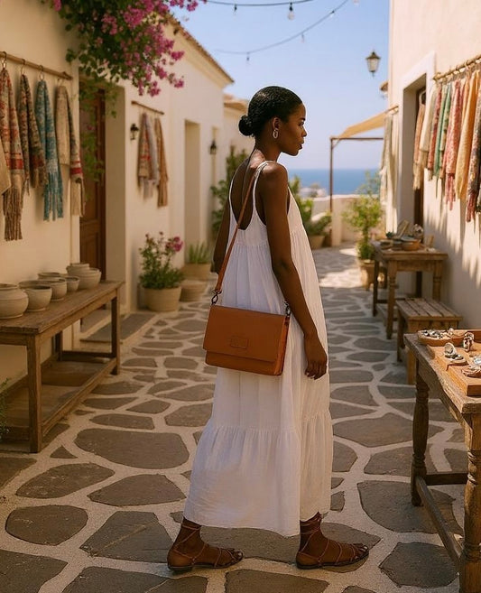 Jeanie XL leather crossbody