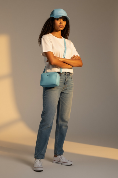 Nixie Leather Camera Crossbody - CLEARANCE