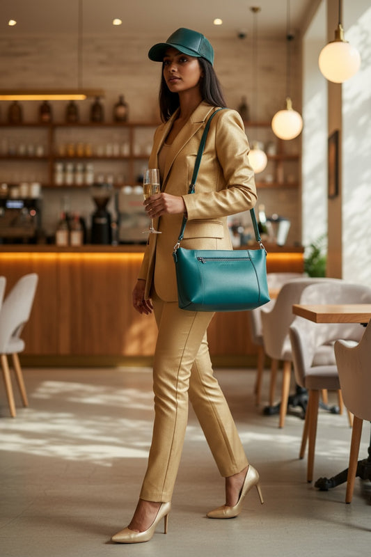 Margo Leather Crossbody + Shoulder Strap