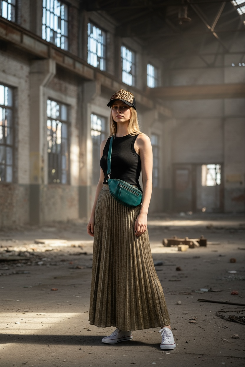 River adjustable leather moon-bag