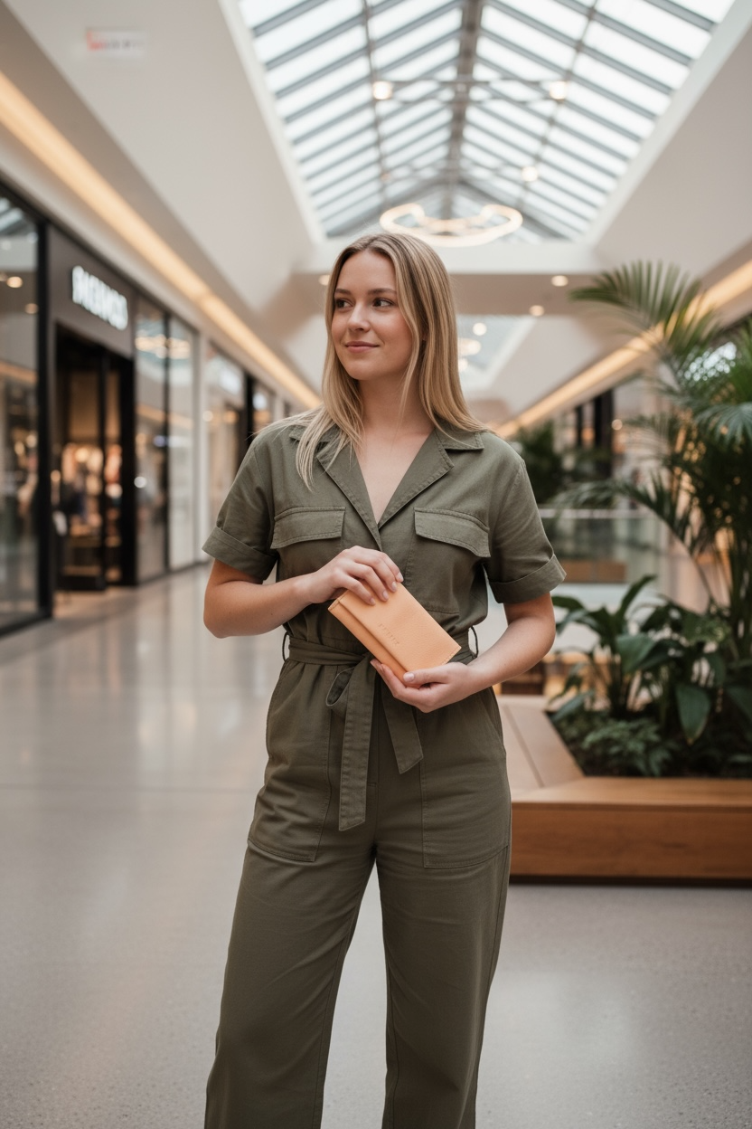 Evie Three-Quarter Leather Trifold Wallet - OUTLET