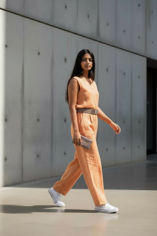 Evie Three-Quarter Leather Trifold Wallet - MINOR FLAW