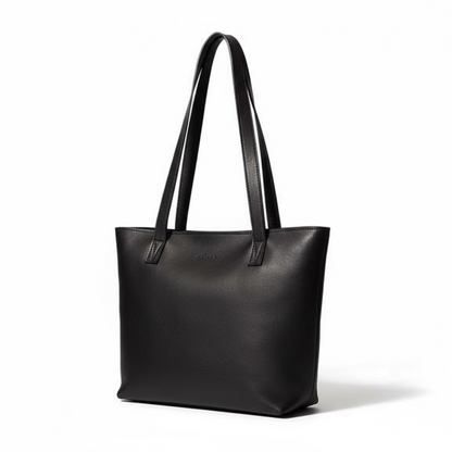 Emmy unlined Leather Tote with Zip