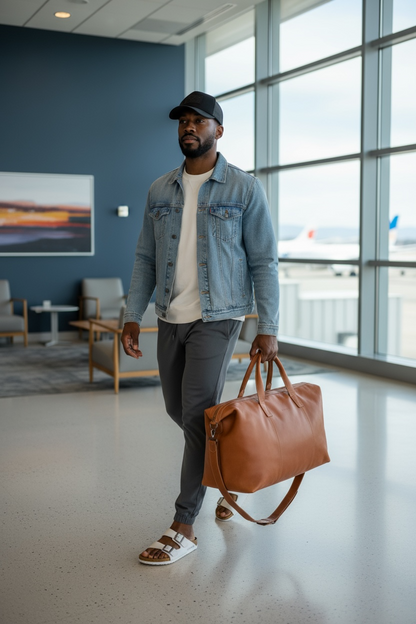 Oliver leather travel weekender - MADE TO ORDER