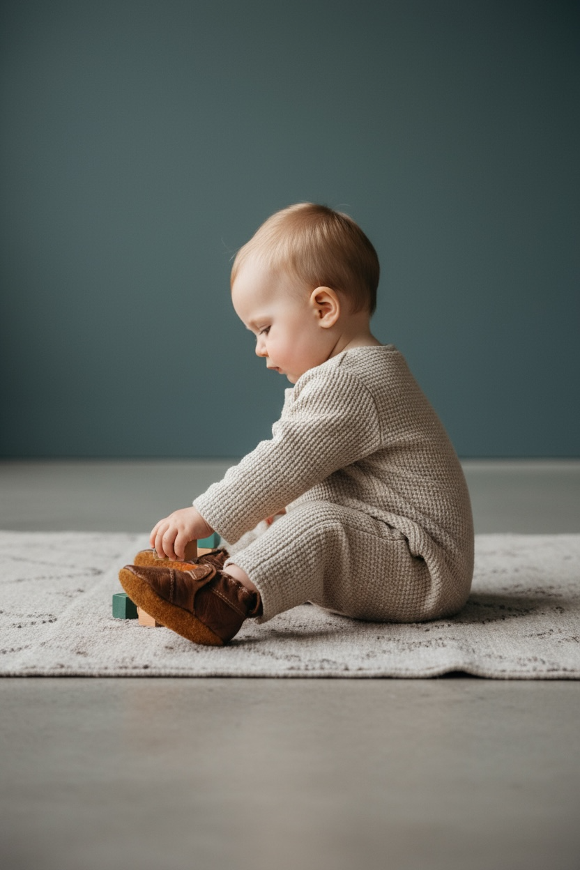 Reece leather baby shoes - OUTLET