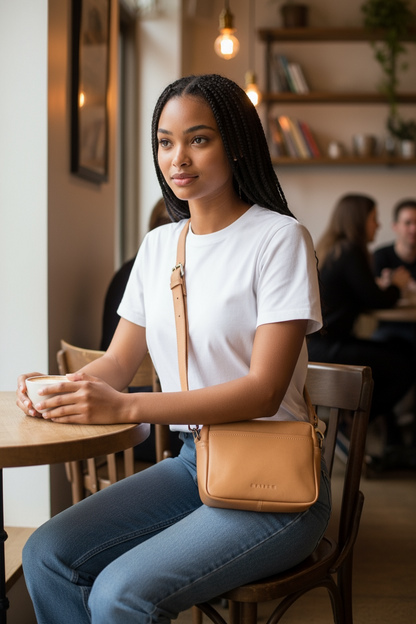 Lesedi Leather Mini Box Bag - FINAL CLEARANCE