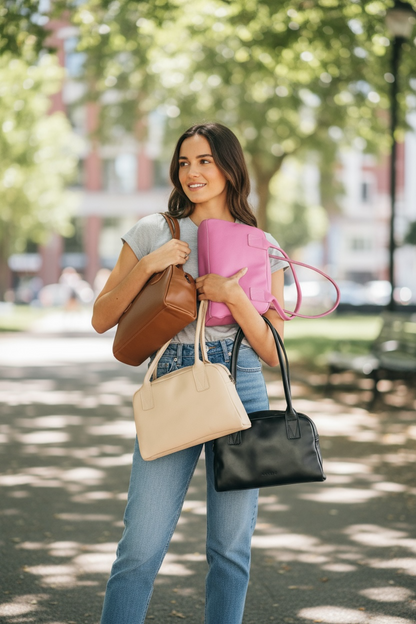 Meadow Leather Bowler Bag - CLEARANCE