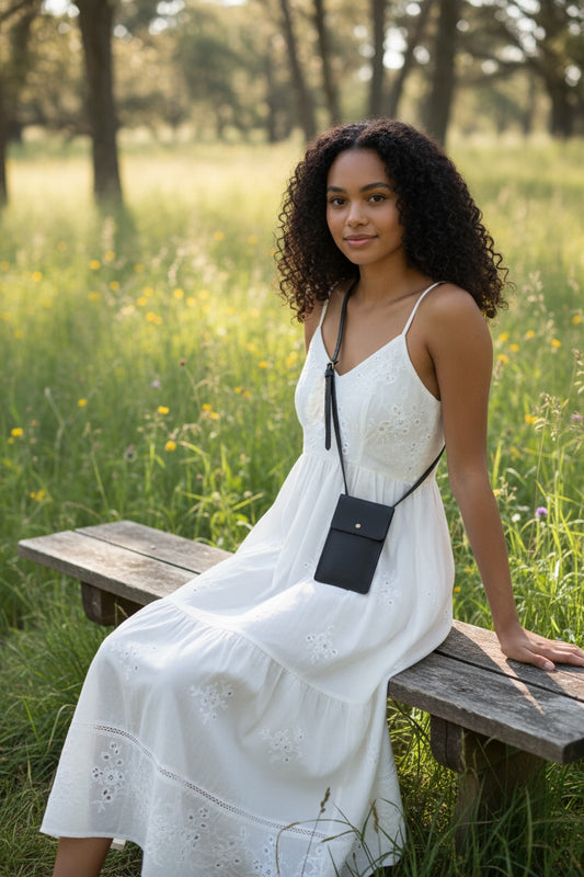 Benji Minimalist Leather Phone Bag - CLEARANCE