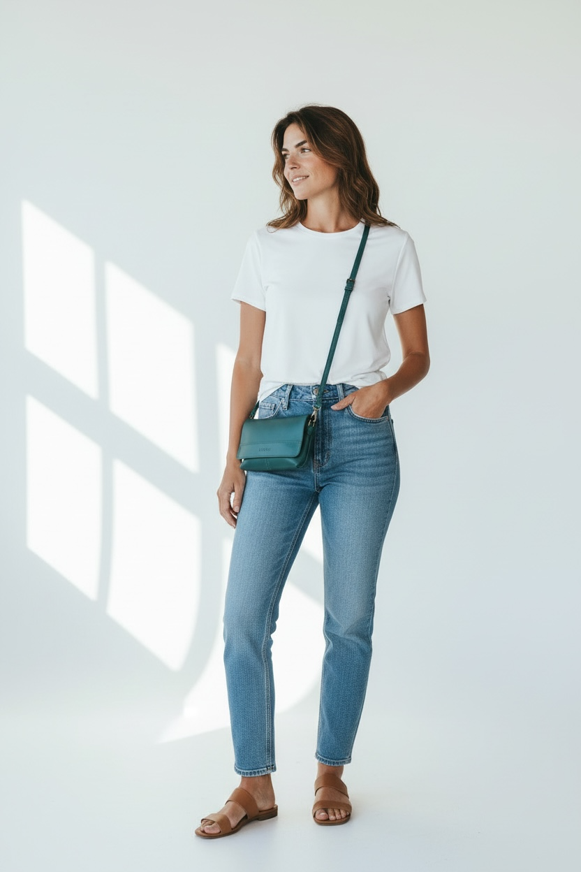 Antelo Cellphone pouch Alfi Micro Leather Crossbody