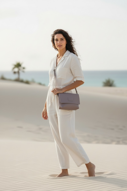 Jeanie leather crossbody