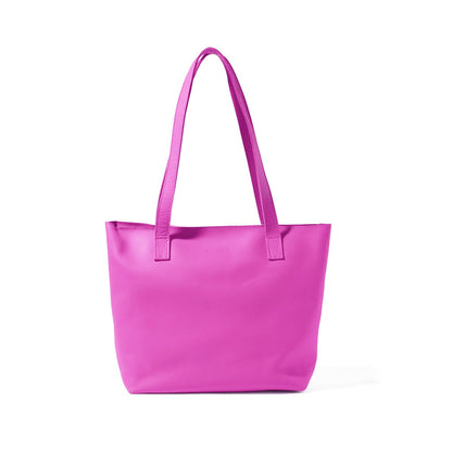 Emmy unlined Leather Tote with Zip
