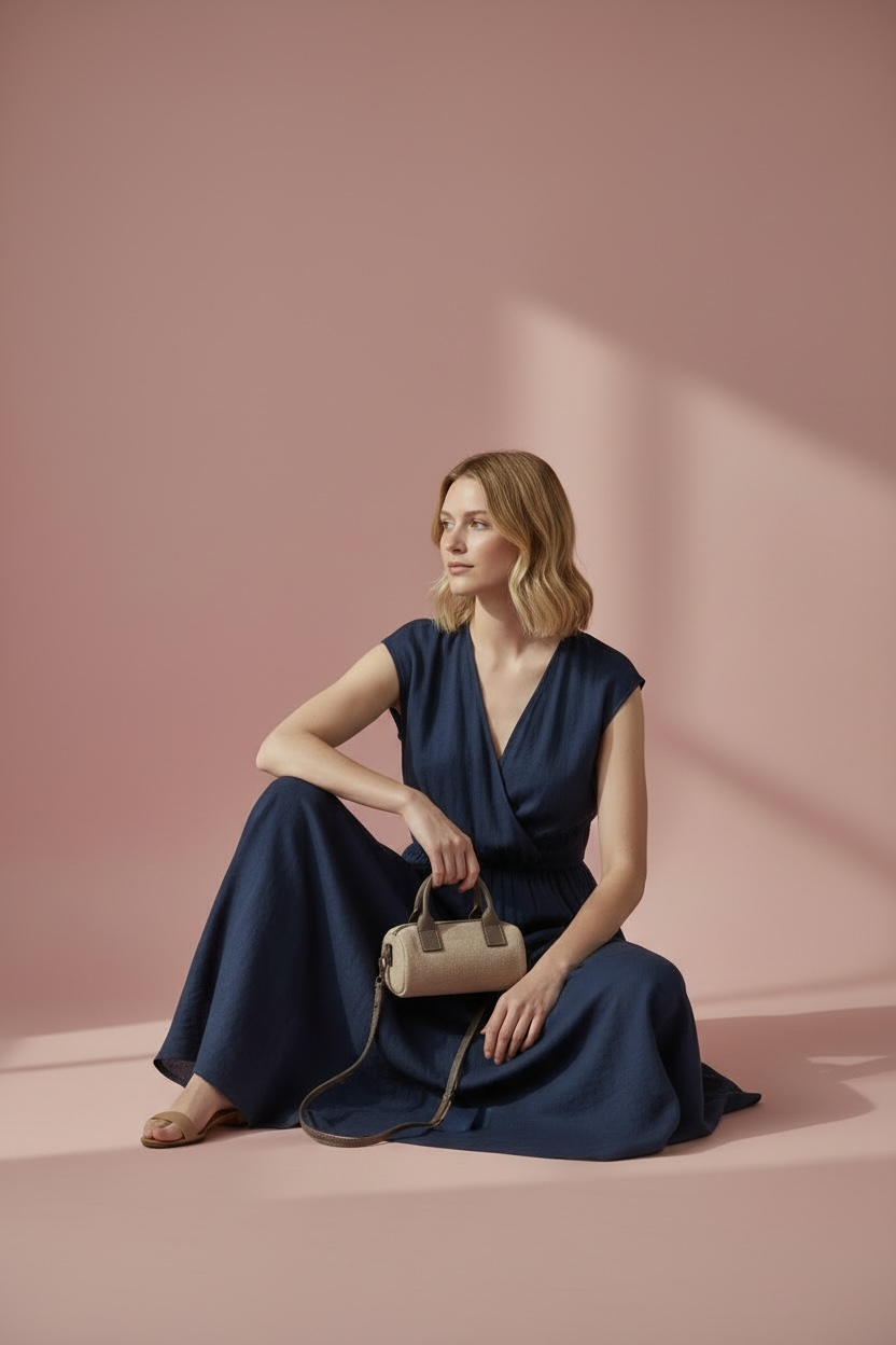 Indo leather mini barrel crossbody