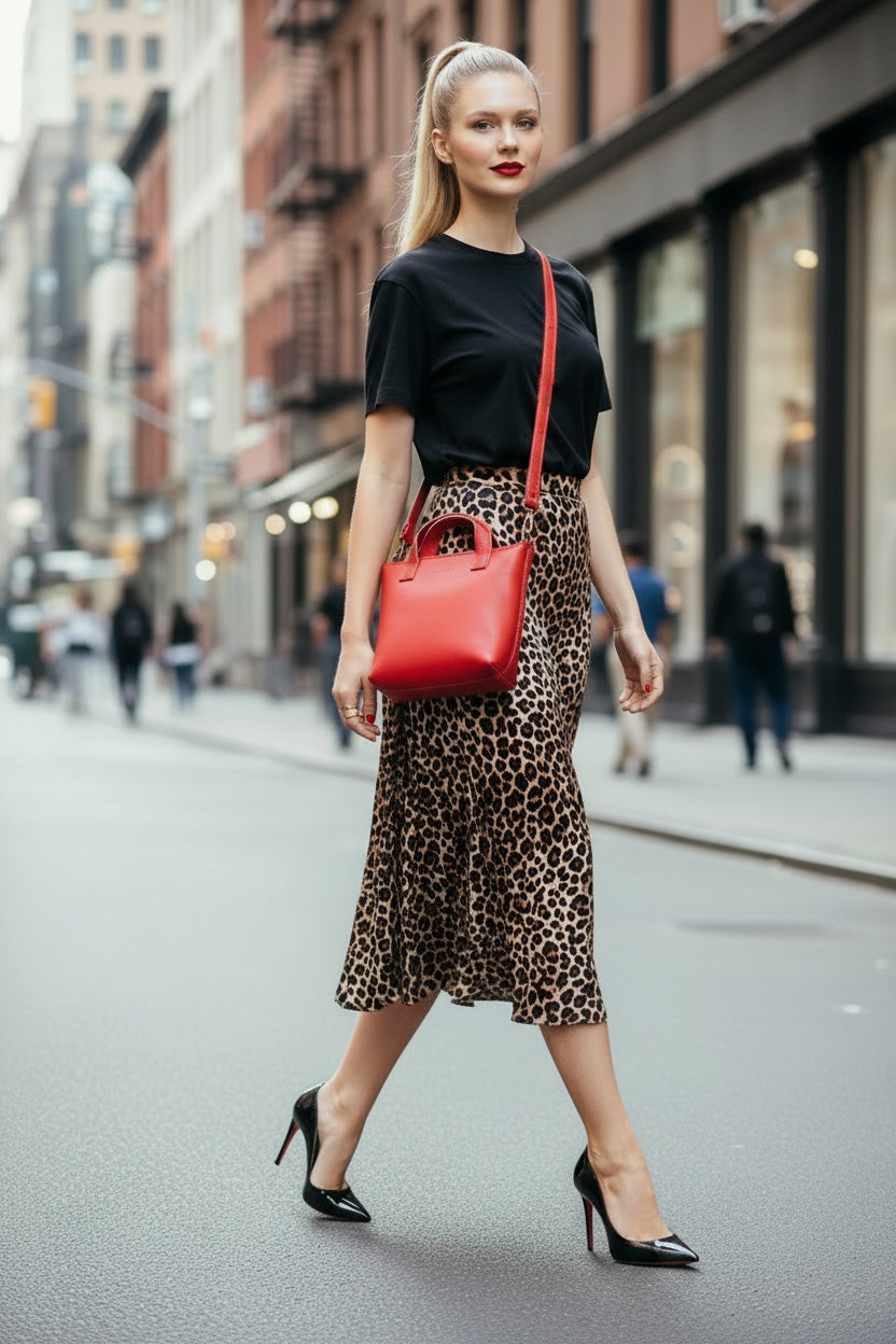 Zazi Petite leather crossbody tote