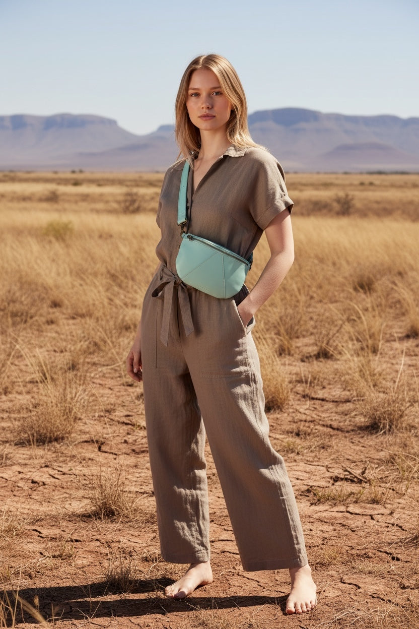 Ruby Classic leather adjustable moon-bag crossbody - END OF SEASON