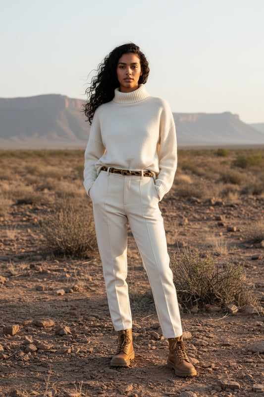 Oval Skinny Sis Leather Boyfriend Jeans Belt