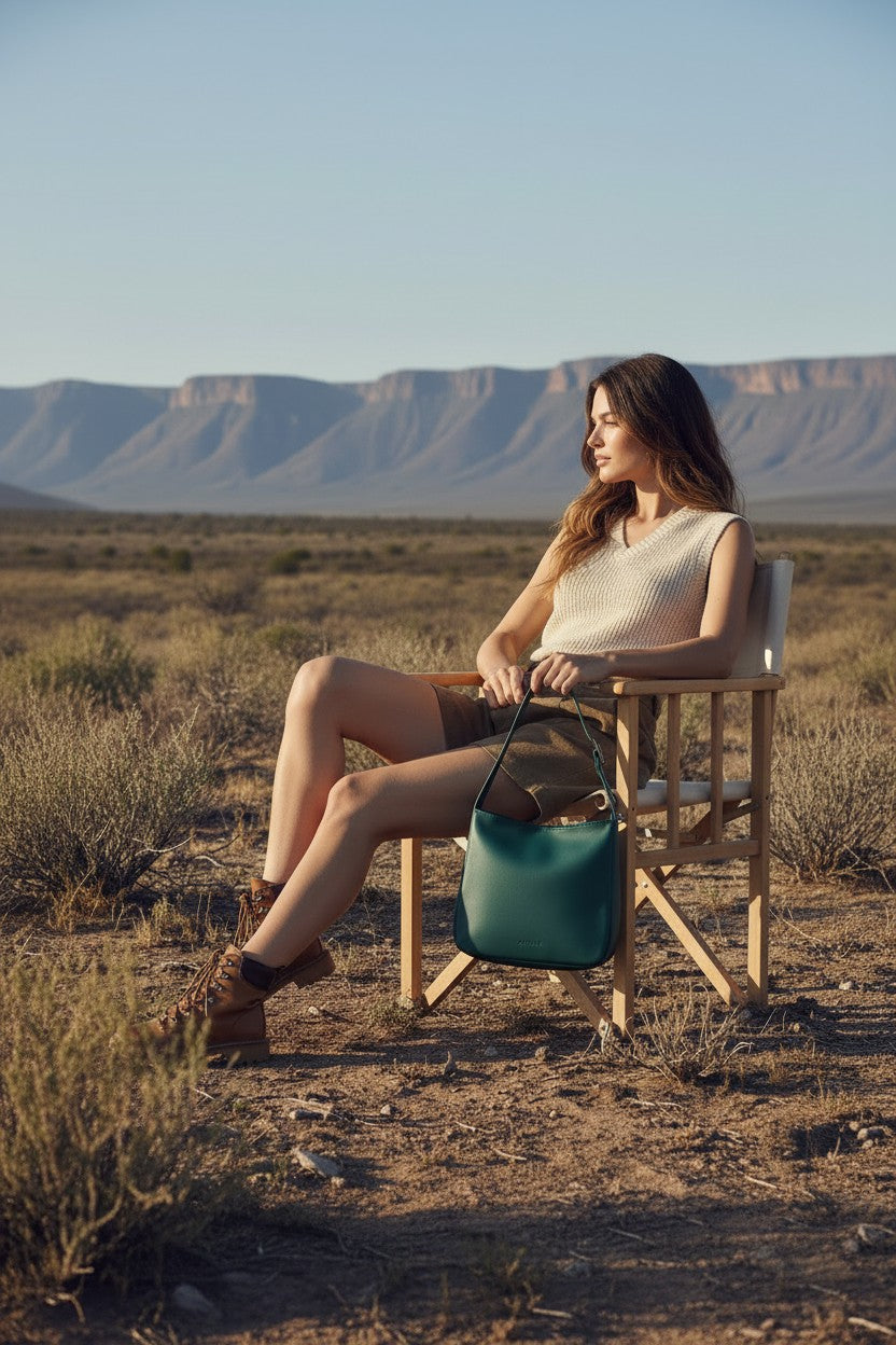 Buckley Unlined Leather Hobo Shoulder Bag