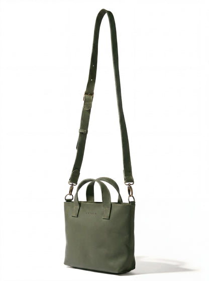 Zazi Petite leather crossbody tote
