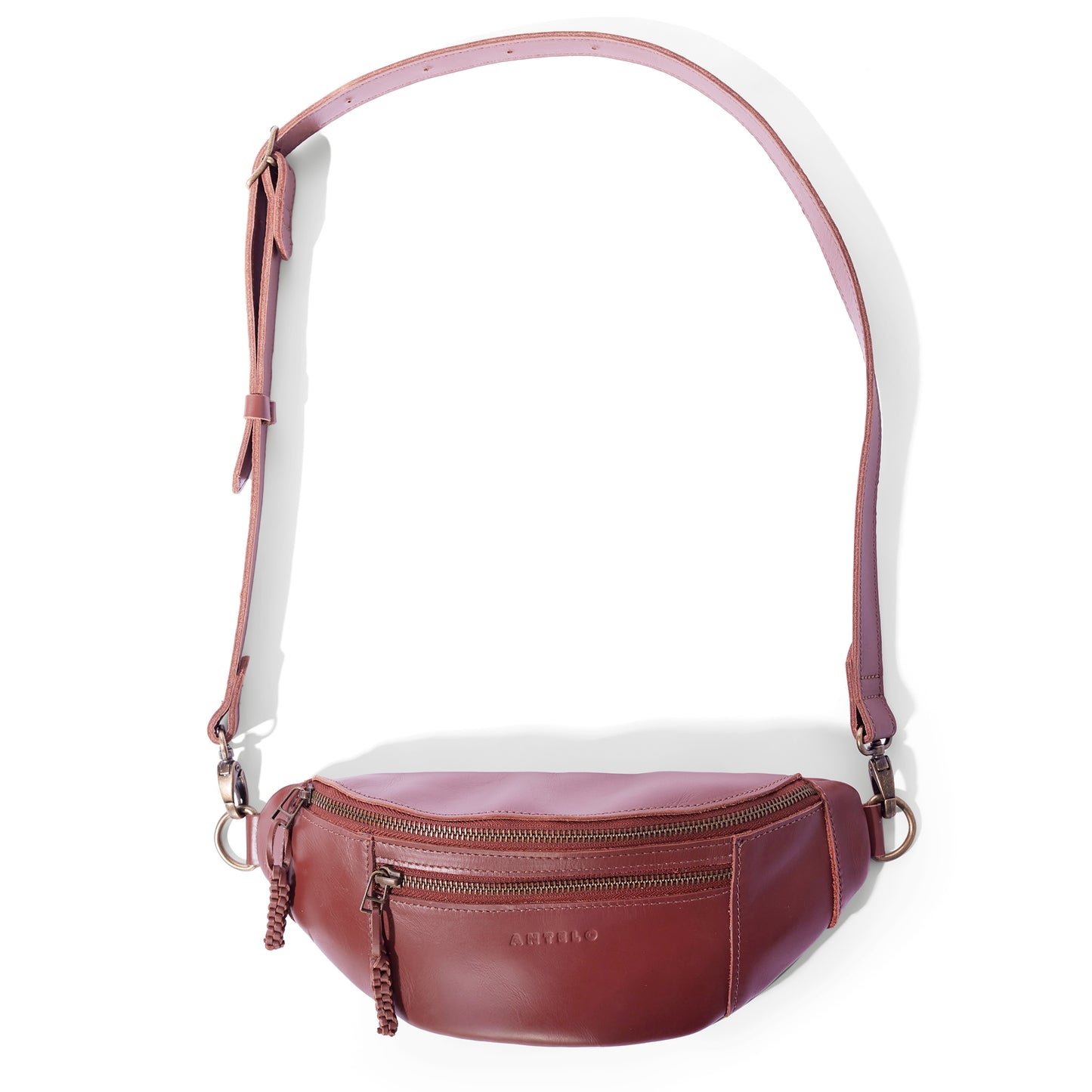 River adjustable leather moon-bag - END OF SEASON