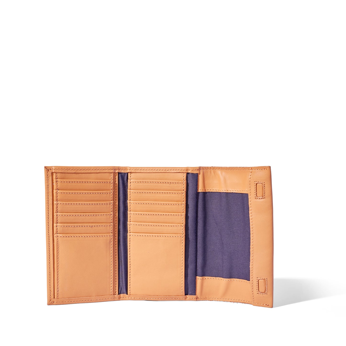 Evie Three-Quarter Leather Trifold Wallet - End of Season