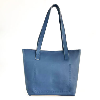 Emmy unlined Leather Tote with Zip - CLEARANCE
