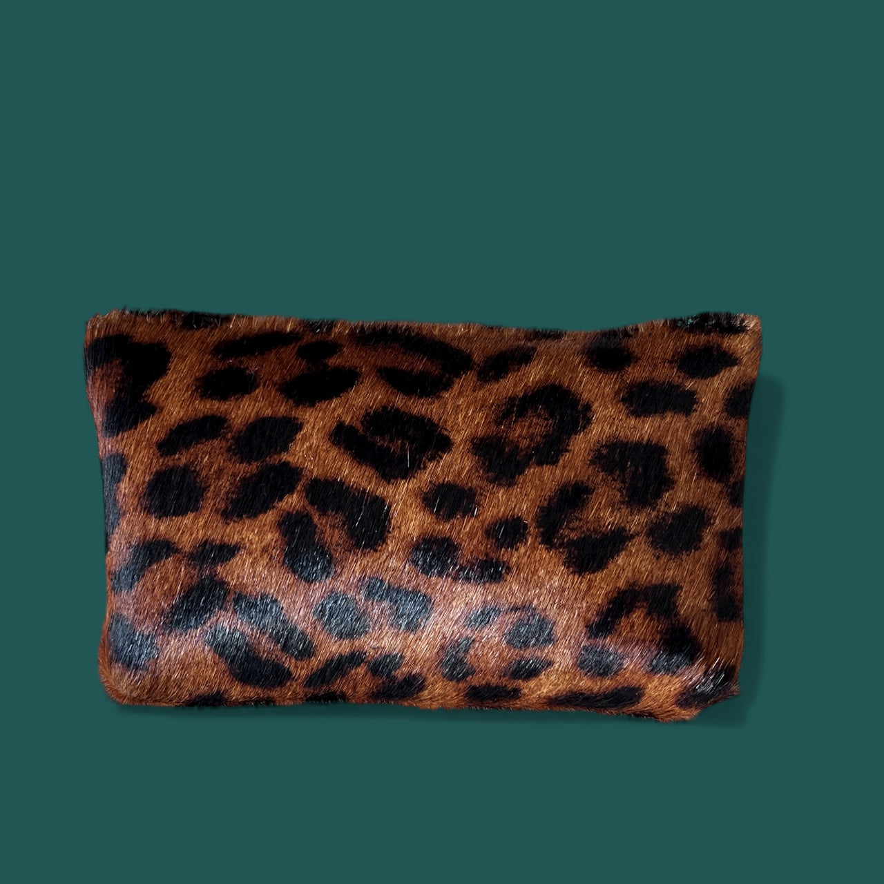 Norris leather zip pouch