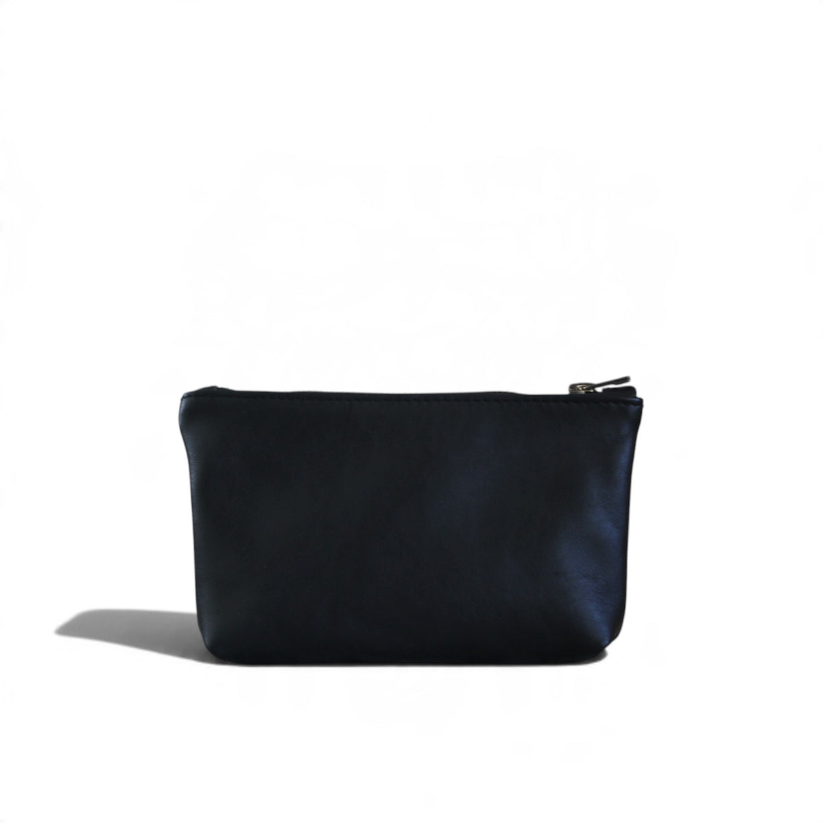 Norris leather zip pouch