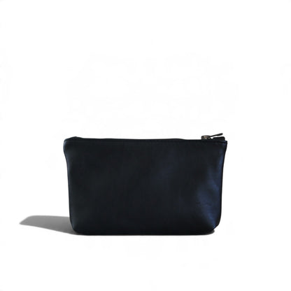 Norris leather zip pouch