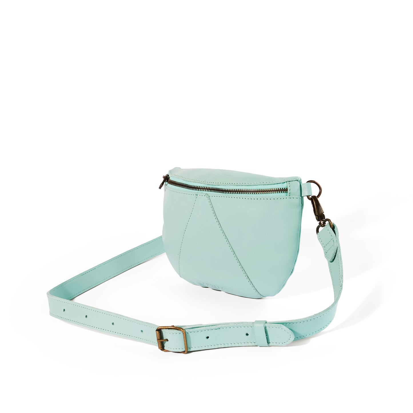 Ruby Classic leather adjustable moon-bag crossbody