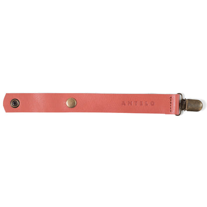 Antelo Baby Accessories Maddie leather pacifier clip - End of Range