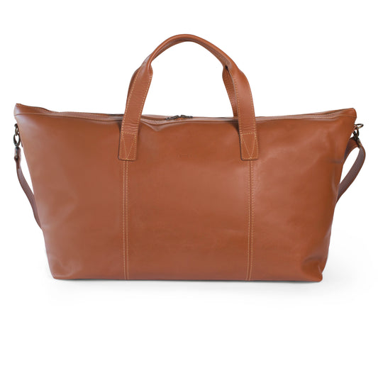 Oliver leather travel weekender - MINOR FLAW Cider